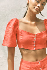 Sinai Crop Top (Poppy)